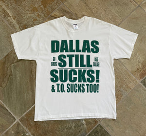 Vintage Philadelphia Eagles Cowboys Suck Football Tshirt, Size XL