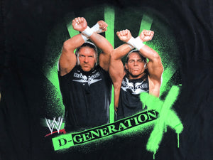 Vintage D-Generation X Shawn Michaels WWE WWF Wrestling Tshirt, Size XL.