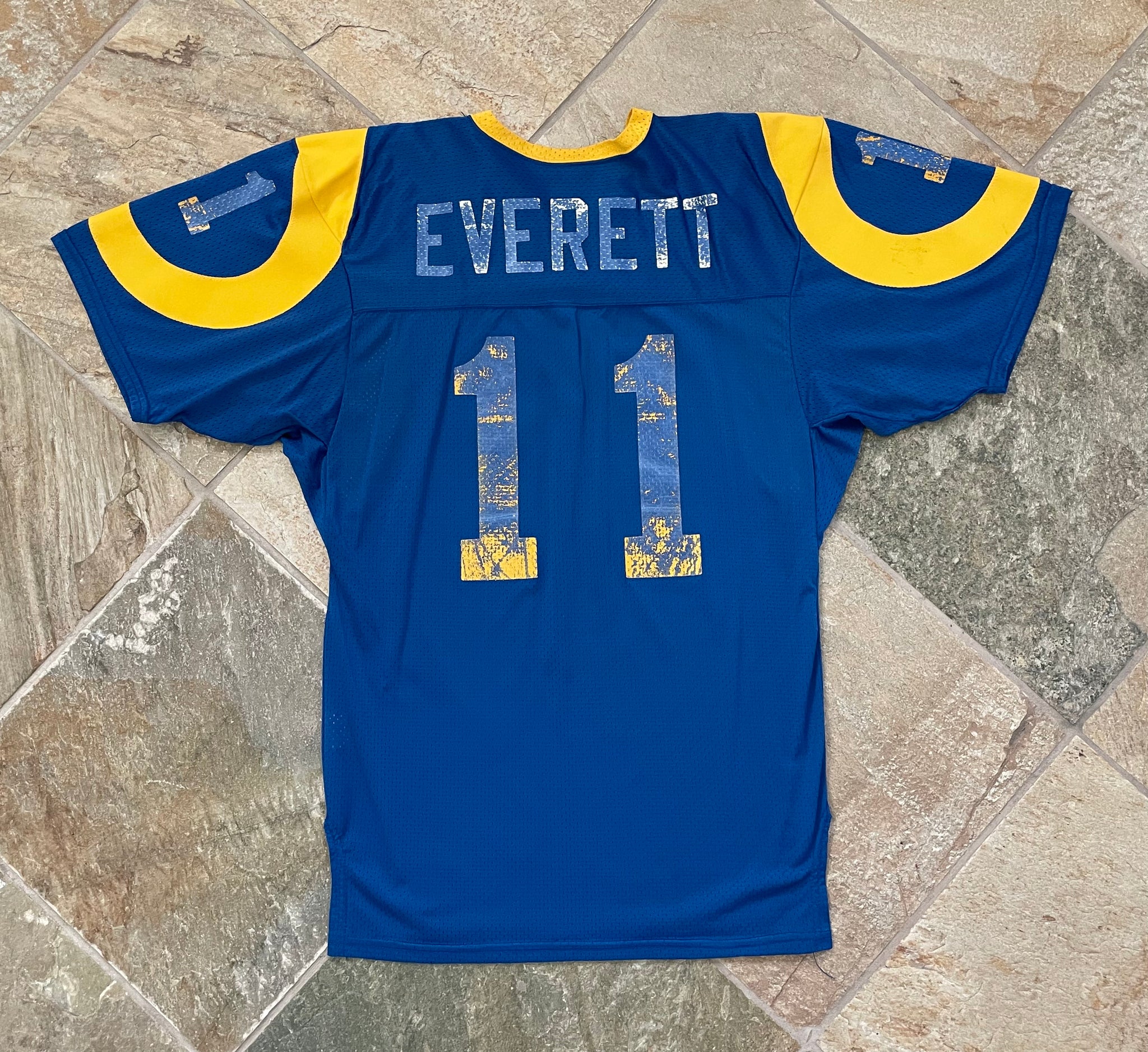 Vintage Los Angeles Rams Jim Everett Sand Knit Football Jersey, Size 4 –  Stuck In The 90s Sports