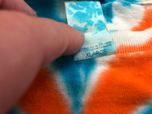 Load image into Gallery viewer, Vintage Miami Dolphins Liquid Blue Tie Dye Football Tshirt, Size XL