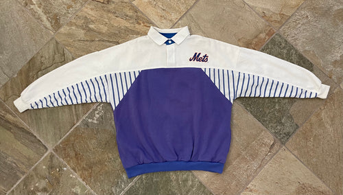 Vintage New York Mets College Concepts Baseball Sweatshirt, Size Large