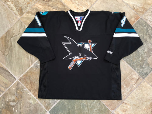 Vintage San Jose Sharks Jonathan Cheechoo CCM Hockey Jersey, Size XXL