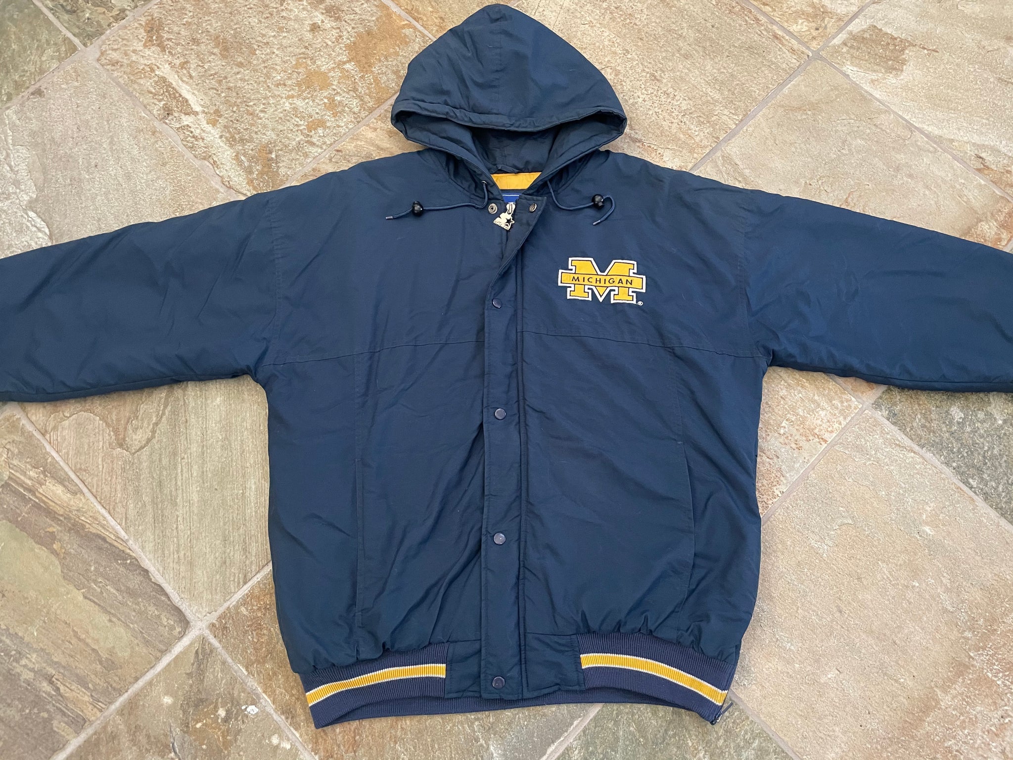 Vintage Michigan Wolverines Starter Parka College Jacket, Size Large ...
