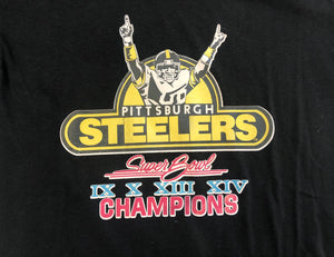 Vintage Pittsburgh Steelers Champion Football Tshirt, Size Medium