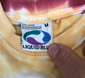 Vintage San Francisco 49ers Liquid Blue Tie Dye Football Tshirt, Size Medium