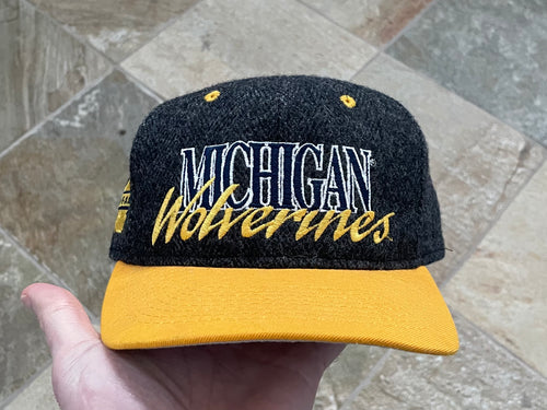 Vintage Michigan Wolverines #1 Apparel Snapback College Hat