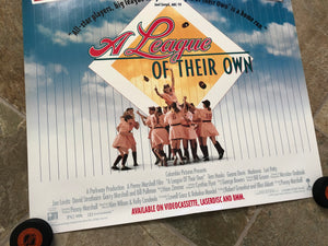 Vintage A League Of Their Own Movie Baseball Poster