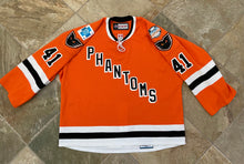 Load image into Gallery viewer, Lehigh Valley Phantoms Anthony Stolarz CCM Game Worn Hockey Jersey, Size 60