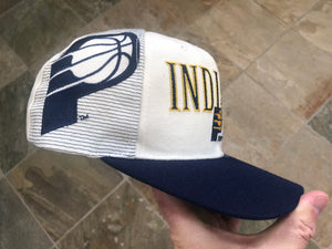 Vintage Indiana Pacers Sports Specialties Laser Snapback Basketball Hat