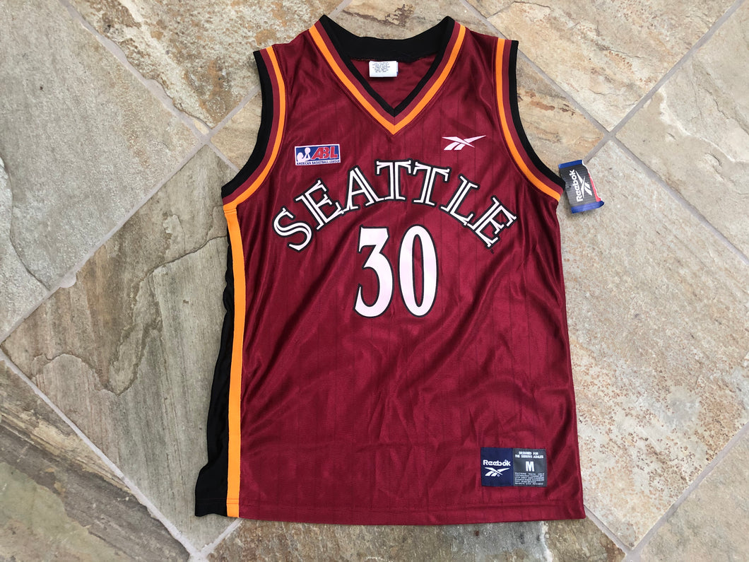Vintage Seattle Reign Kate Starbird Reebok ABL Basketball Jersey, Size Medium