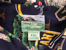Load image into Gallery viewer, Vintage Michigan Wolverines Reyn Spooner Hawaiian College TShirt, Size XXL
