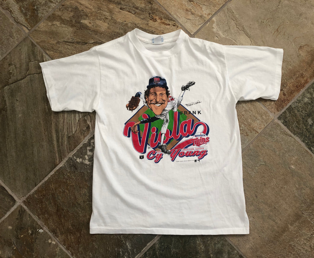 Vintage Minnesota Twins Frank Viola Salem Sportswear Baseball Tshirt, Size Large
