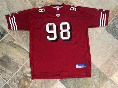 Vintage San Francisco 49ers Julian Peterson Reebok Football Jersey, Size XXL