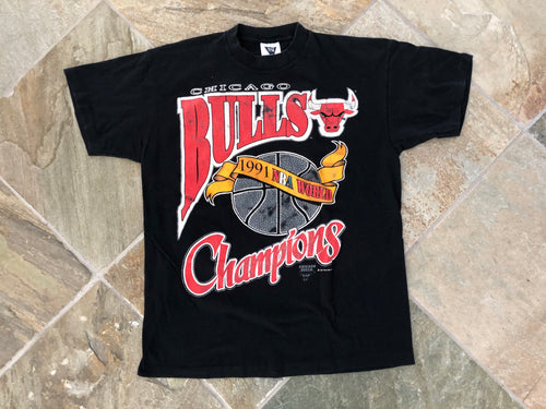 Vintage Chicago Bulls 1991 Champions Basketball Tshirt, Size Large