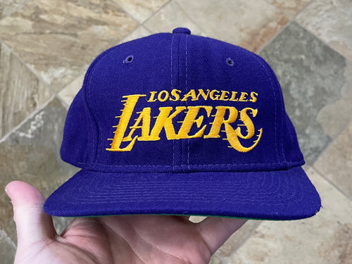 Vintage Los Angeles Lakers Sports Specialties Script Snapback Basketball Hat