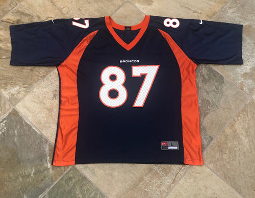 Vintage Denver Broncos Ed McCaffrey Nike Football Jersey, Size Large