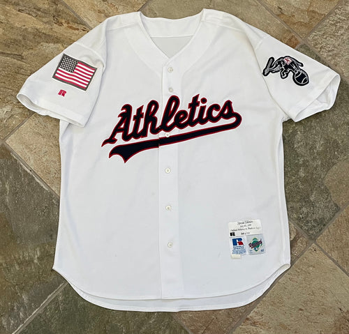 Vintage Oakland Athletics 4th of July Russell Athletic Baseball Jersey, Size 52, XL