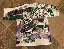 Load image into Gallery viewer, Vintage Boston Celtics Larry Bird Magic Johnson Tee All Over Print Basketball TShirt, Size Adult Large