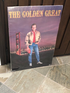 Vintage San Francisco 49ers Joe Montana Golden Great Costacos Brothers Poster