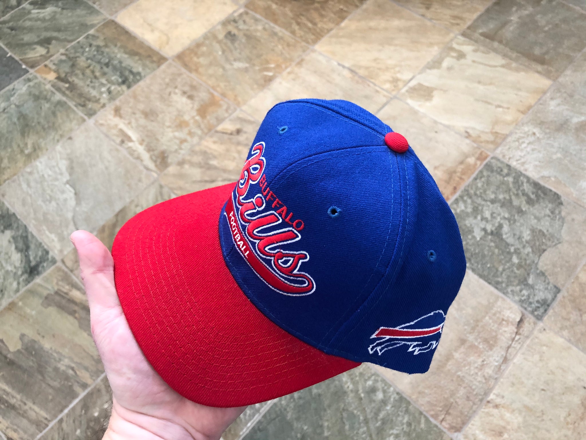 STARTER, Accessories, Vintage 99s Buffalo Bills Football Nfl Starter  Tailsweep Wool Snapback Hat