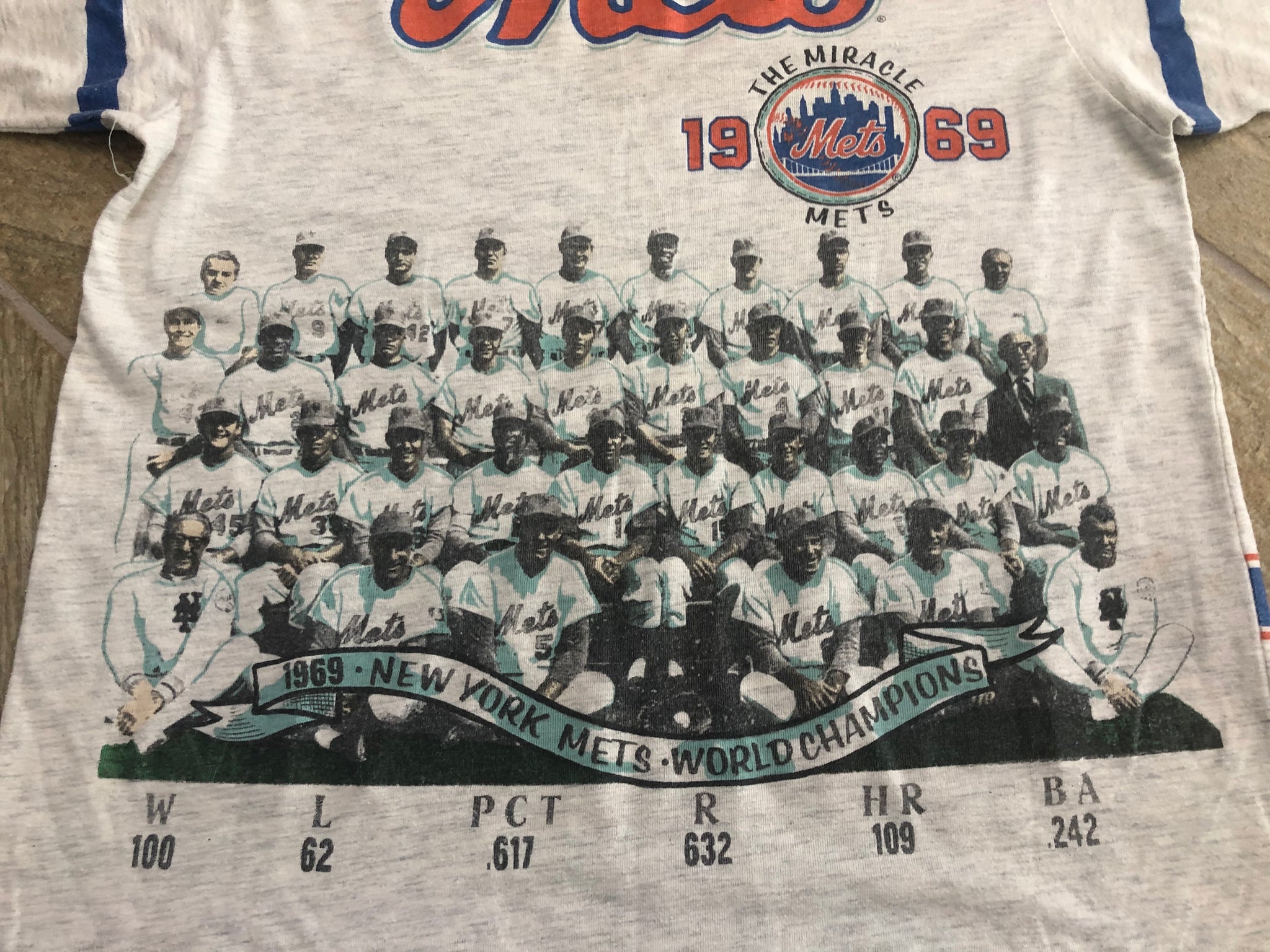 VINTAGE MLB NEW YORK METS WORLDS SERIES CHAMPS 1986 SWEATSHIRT LARGE MADE  USA