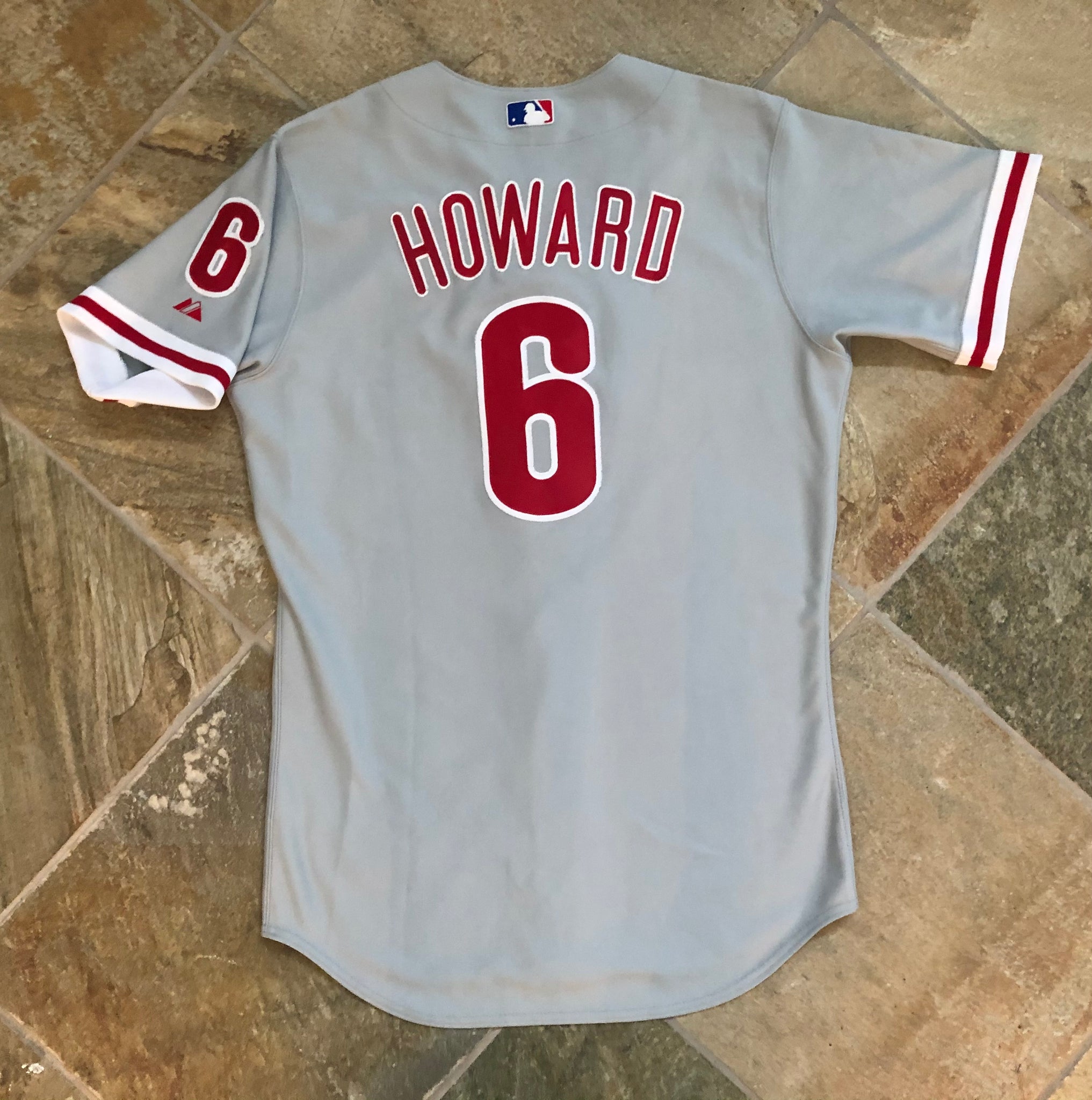 Philadelphia Phillies Ryan Howard Majestic Authentic Baseball