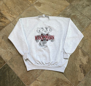 Vintage Wisconsin Badgers College Sweatshirt, Size XXL