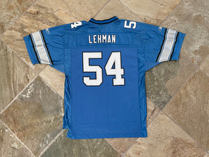 Vintage Detroit Lions Teddy Lehman Reebok Football Jersey, Size Large