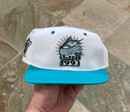 Vintage Florida Marlins Sports Specialties Script Snapback Baseball Hat