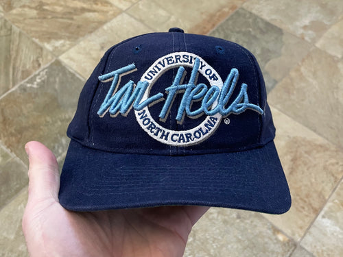 Vintage North Carolina UNC Tar Heels The Game Circle Logo Snapback College Hat