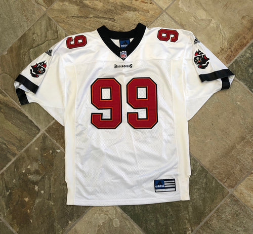 Vintage Tampa Bay Buccaneers Warren Sapp Adidas Authentic Football Jersey, Size 48, XL