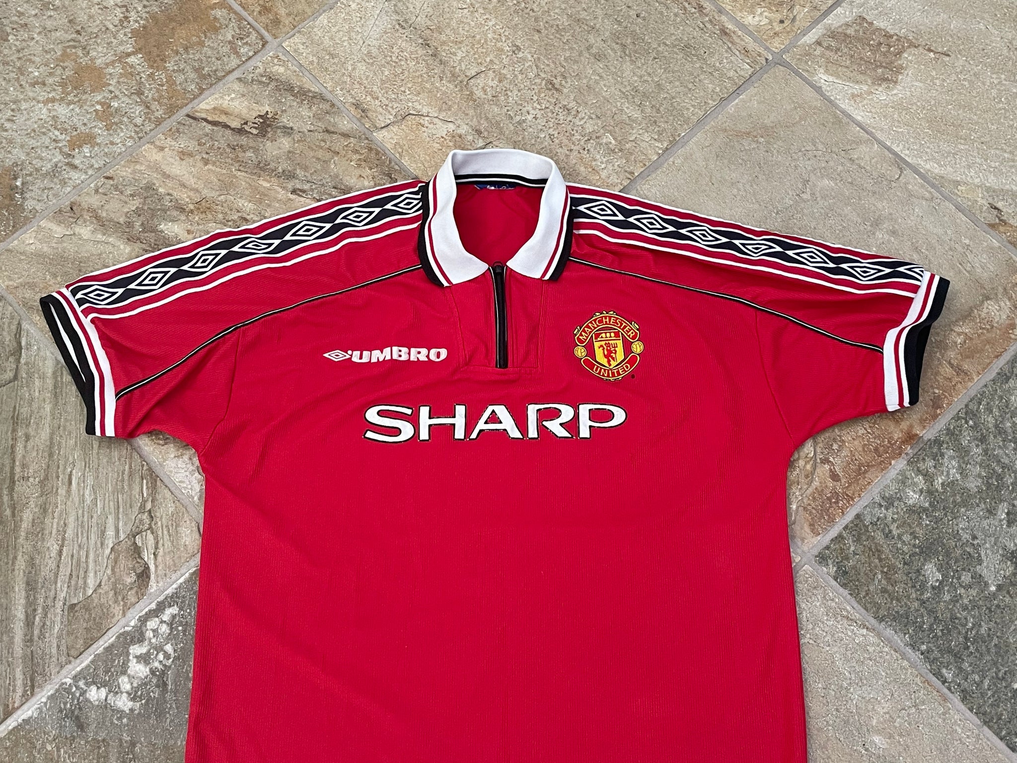 Manchester United Home Red Retro Short Jersey