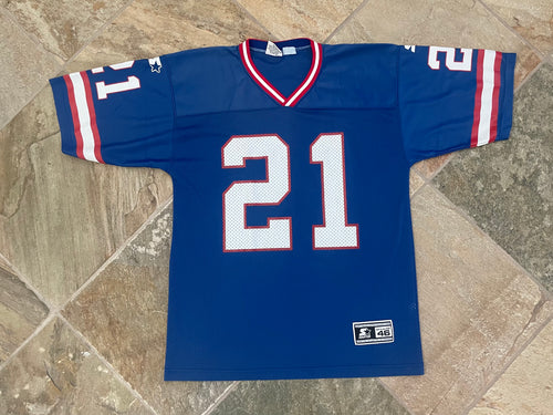 Vintage New York Giants Tiki Barber Starter Football Jersey, Size 46, Medium