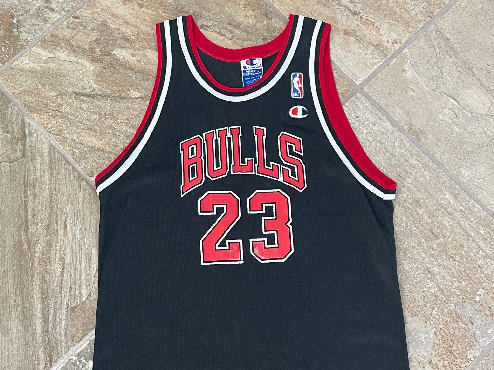 Michael Jordan Chicago Bulls #23 Vintage Champion NBA 90s Jersey Youth XL  18-20