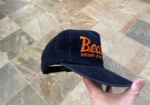 Vintage Oregon State Beavers Corduroy Script Snapback College Hat