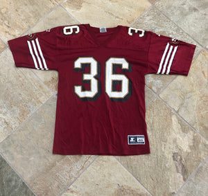 Vintage San Francisco 49ers Merton Hanks Starter Football Jersey, Size 46, Large