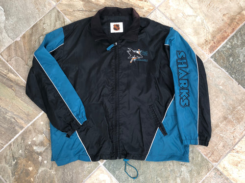 Vintage San Jose Sharks Windbreaker NHL Hockey Jacket, Size XXL