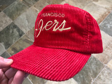 Load image into Gallery viewer, Vintage San Francisco 49ers Sports Specialties Corduroy Script Football Hat