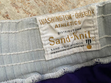 Load image into Gallery viewer, Vintage Washington Huskies Game Worn Sand Knit College Basketball Shorts, Size 36