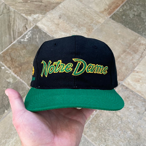 Vintage Notre Dame Fighting Irish Sports Specialties Script Snapback College Hat