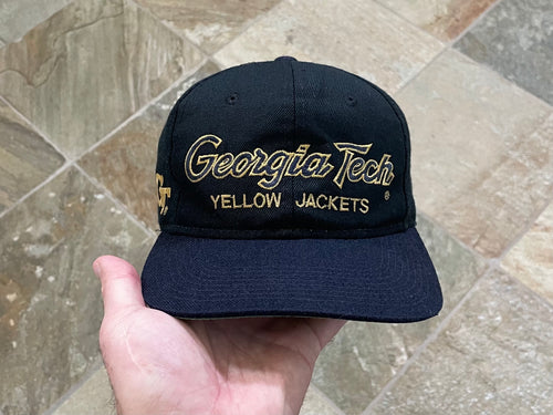 Vintage Georgia Tech Yellow Jackets Sports Specialties Script Snapback College Hat