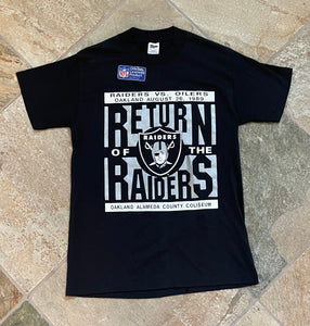 Vintage Los Angeles Raiders Trench Football Tshirt, Size Medium