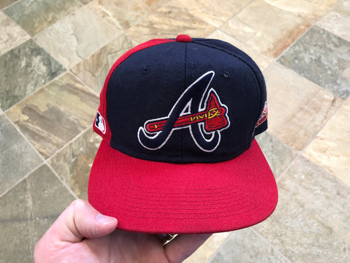 Vintage Atlanta Braves Sports Specialties Back Script Snapback Baseball Hat