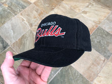Load image into Gallery viewer, Vintage Chicago Bulls Sports Specialties Black Dome Script SnapBack Basketball Hat
