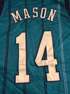 Vintage Anthony Mason Jersey Basketball Jersey CHARLOTTE HORNETS Shirt 14  Sports, Shop Exile