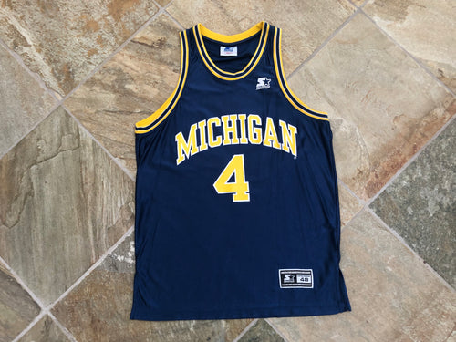 Vintage Michigan Wolverines Chris Webber Starter College Basketball Jersey, Size 48, XL