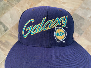 Vintage Los Angeles Galaxy Sports Specialties Script Snapback Soccer Hat ***