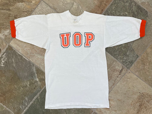 Vintage University of the Pacific Tigers College Tshirt, Size Large