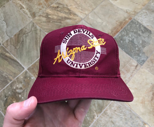 Vintage Arizona State Sundevils The Game Circle Logo Snapback College Hat