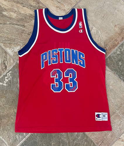 Vintage Detroit Pistons Grant Hill Champion Basketball Jersey, Size 48, XL